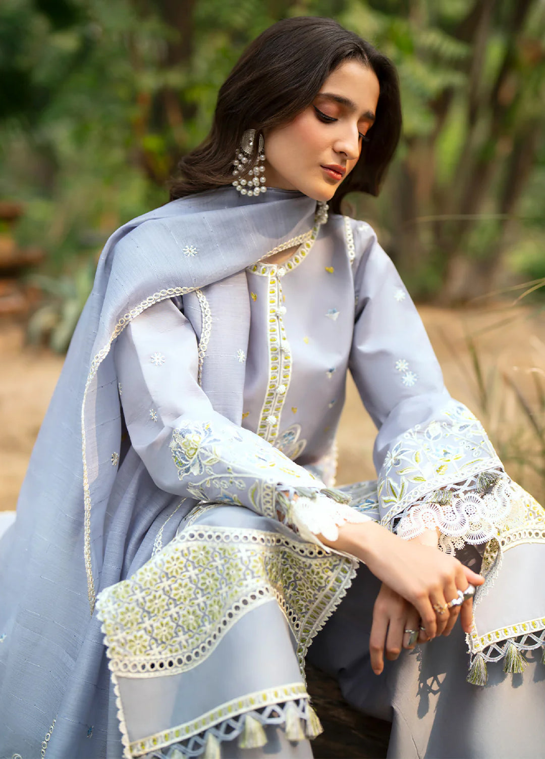 Angan by Mahnur Unstitched Embroidered Lawn 3 Piece Suit MN26UAL AAN-006 - Summer Collection