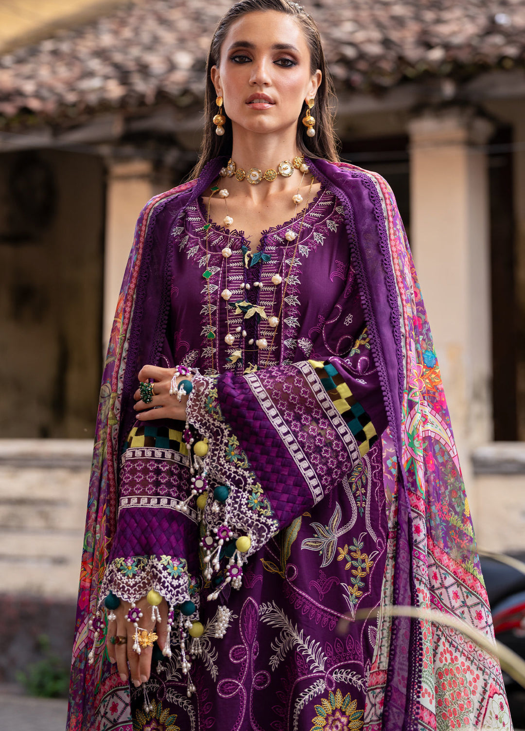 Neroli By Annus Abrar Unstitched Embroidered Lawn 3 Piece Suit ABR26UNL 08 Zoila - Festive Collection