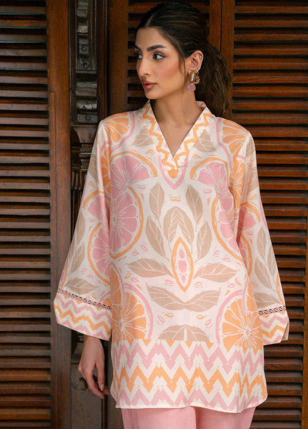 Nairah Women Pret Printed Arabic Lawn Suit NAH26PN Citrus Breeze - Spring Collection
