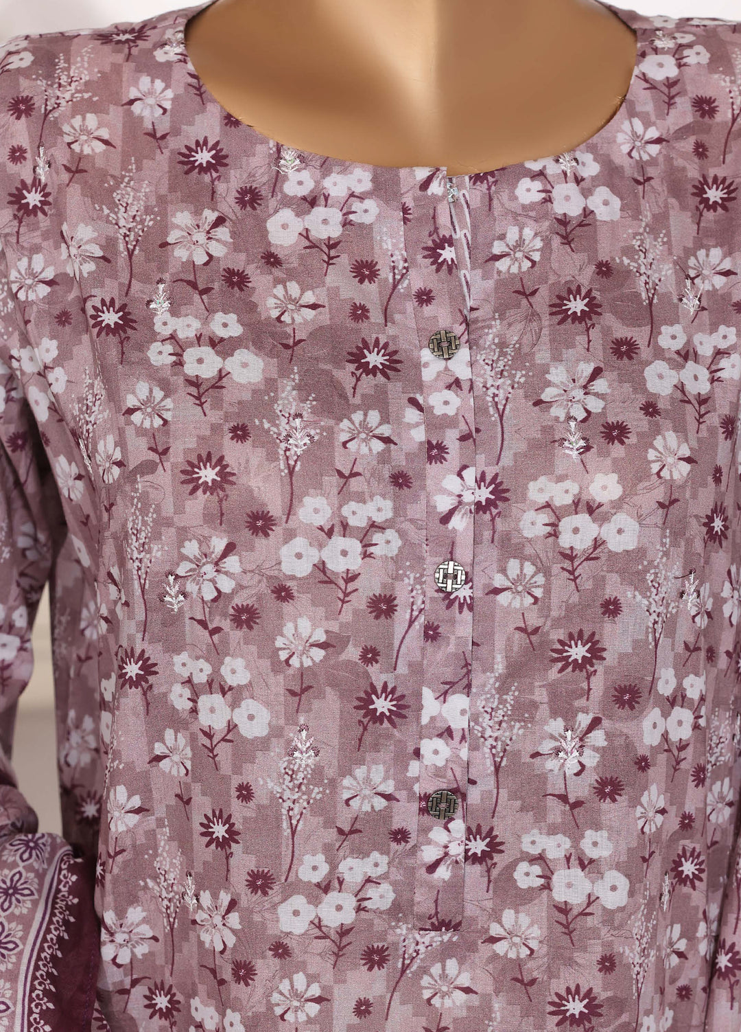 Hz Textiles RTW Cutwork Kari Printed Lawn 3 Piece Suit HZ26ULC CPE-3P-019 - Summer Collection