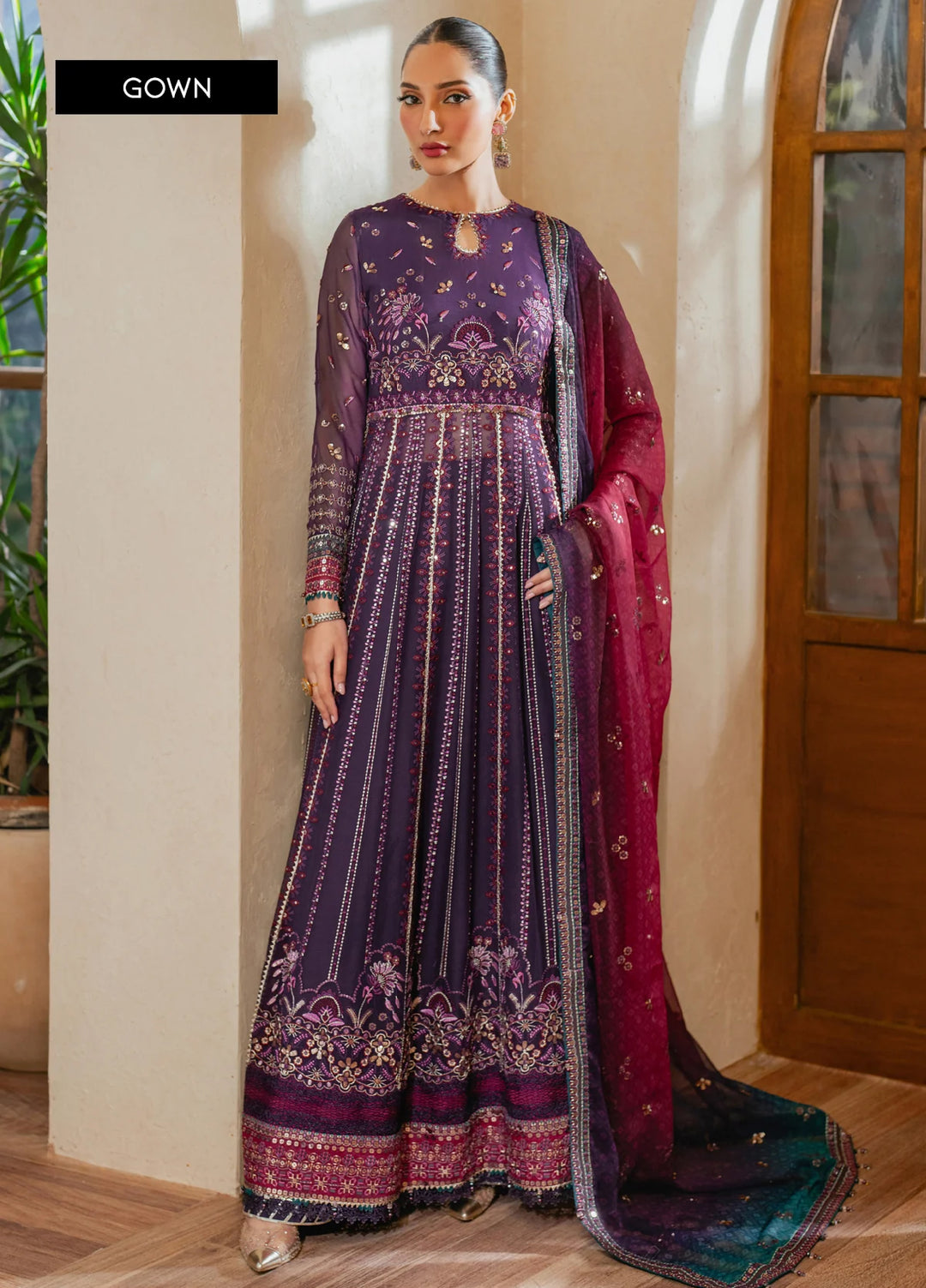Xenia Formal Unstitched Luxury Chiffon Suits 3 Piece XE25FL Sourati - Formals Collection