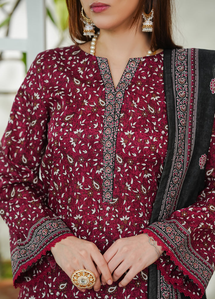 Daman by VS Textiles Unstitched Printed Lawn 3 Piece Suit VS26UDL D-17 846 - Casual Collection