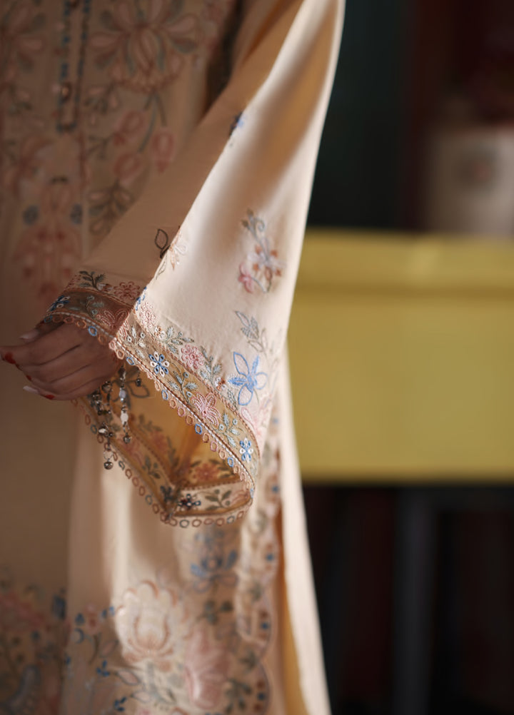 Before Sunset by Casual Lite RTW Embroidered Cotton Lawn 3 Piece Suit CL26PBS Golden Blossom - Casual Collection