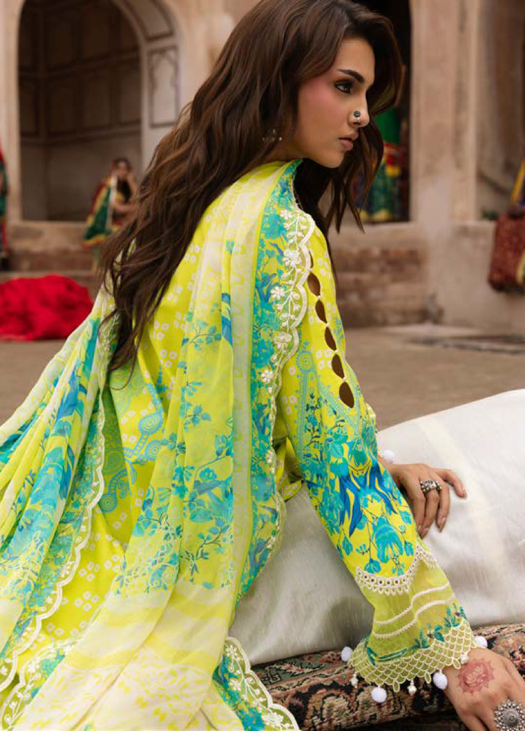 Combination by Charizma Unstitched Embroidered Lawn 3 Piece Suit CHR26UCL CC6-25 - Festive Collection