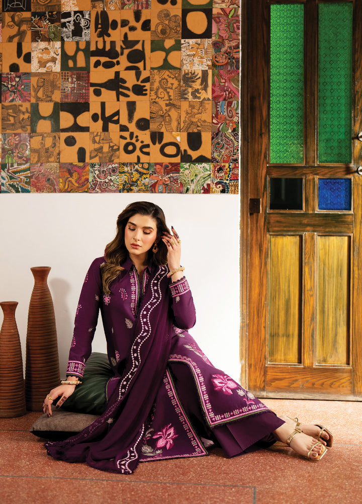 Satrangi by Mahnur Unstitched Embroidered Lawn 3 Piece Suit MN26ULS S-04 - Summer Collection