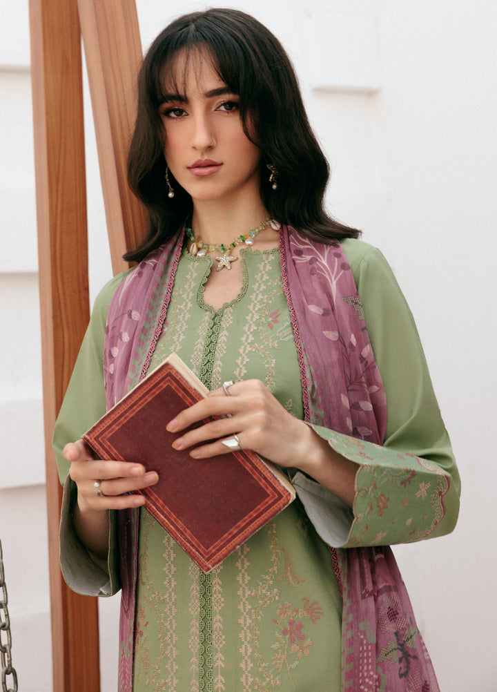 Zync by Florent Untitched Lawn Embroidered 3 Piece Suit FL26UZ FZ-6A - Summer Collection