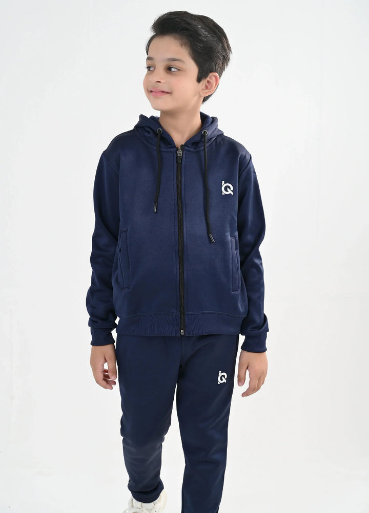 IQ Exclusive Kids Track Suit Fleece 2 PieceSapphire Zipper Tracksuit-Unisex Kids - Winter Collection