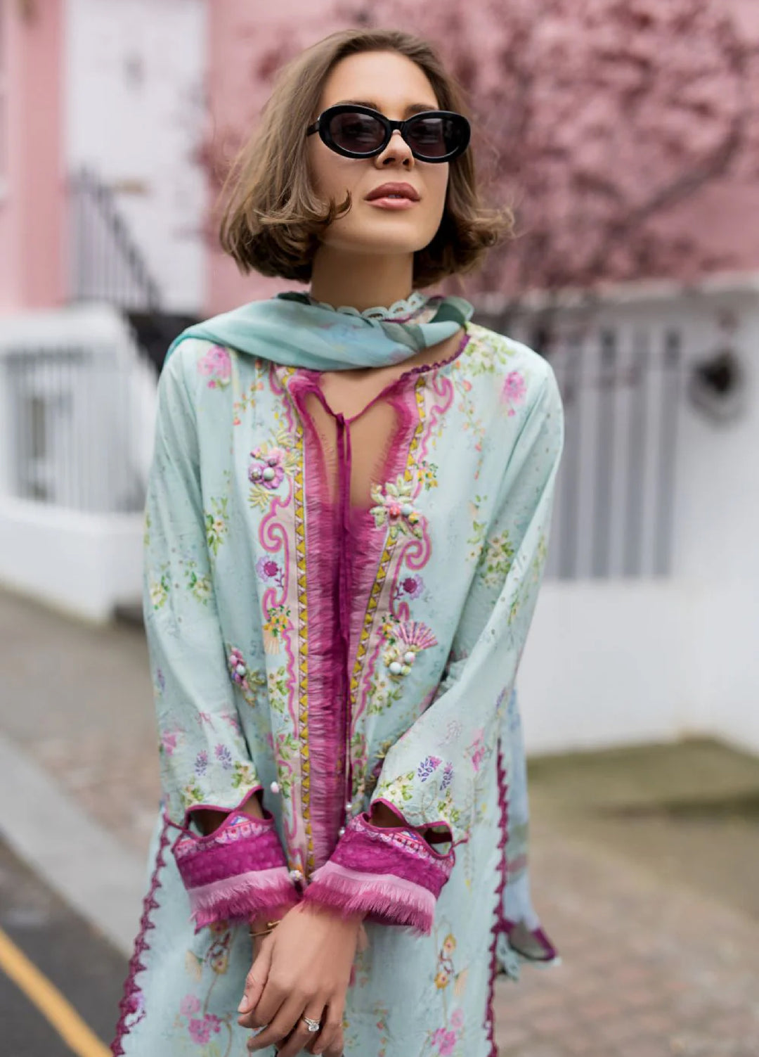 Sobia Nazir Prints Unstitched Embroidered Lawn 3 Piece Suit SN26UPL D-07A - Summer Collection