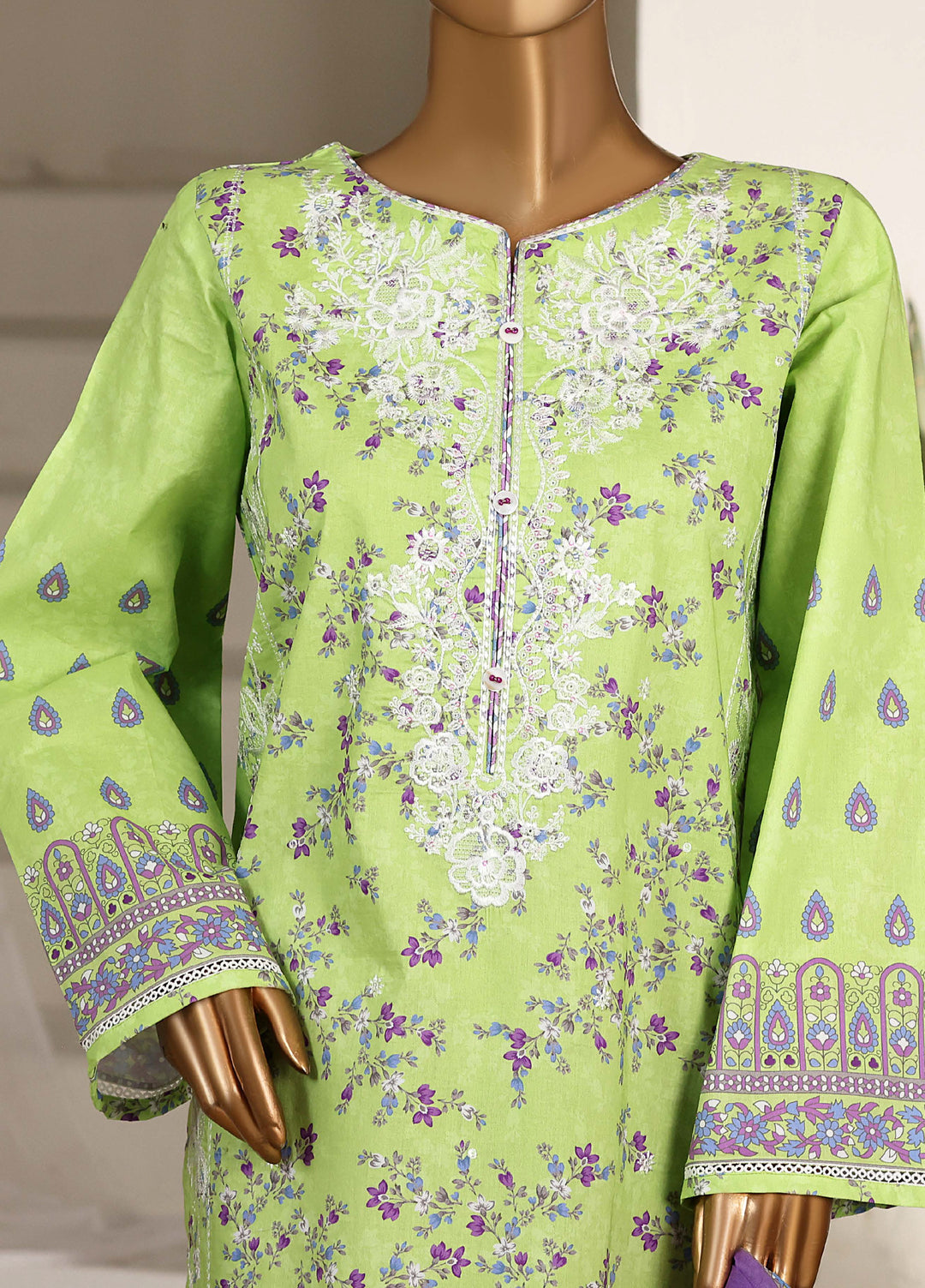 Guldozi by HZ Textiles RTW Embroidered Lawn 3 Piece Suit CPE-3P-028 - Summer Collection