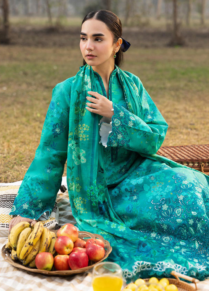 Summer Printkari Exclusive by RajBari Unstitched Embroidered Lawn 3 Piece Suit RB26USP D-04 - Casual Collection