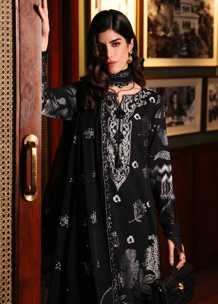 Nureh Exclusive Unstitched Embroidered Lawn Jacquard 3 Piece Suit NU26EU NE-227 - Festive Collection