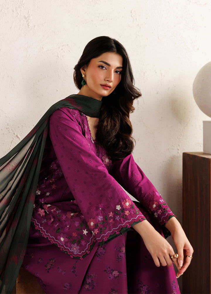 Iznik Unstitched Embroidered Lawn 3 Piece Suit IZ26ULF IBE-01 - Festive Collection