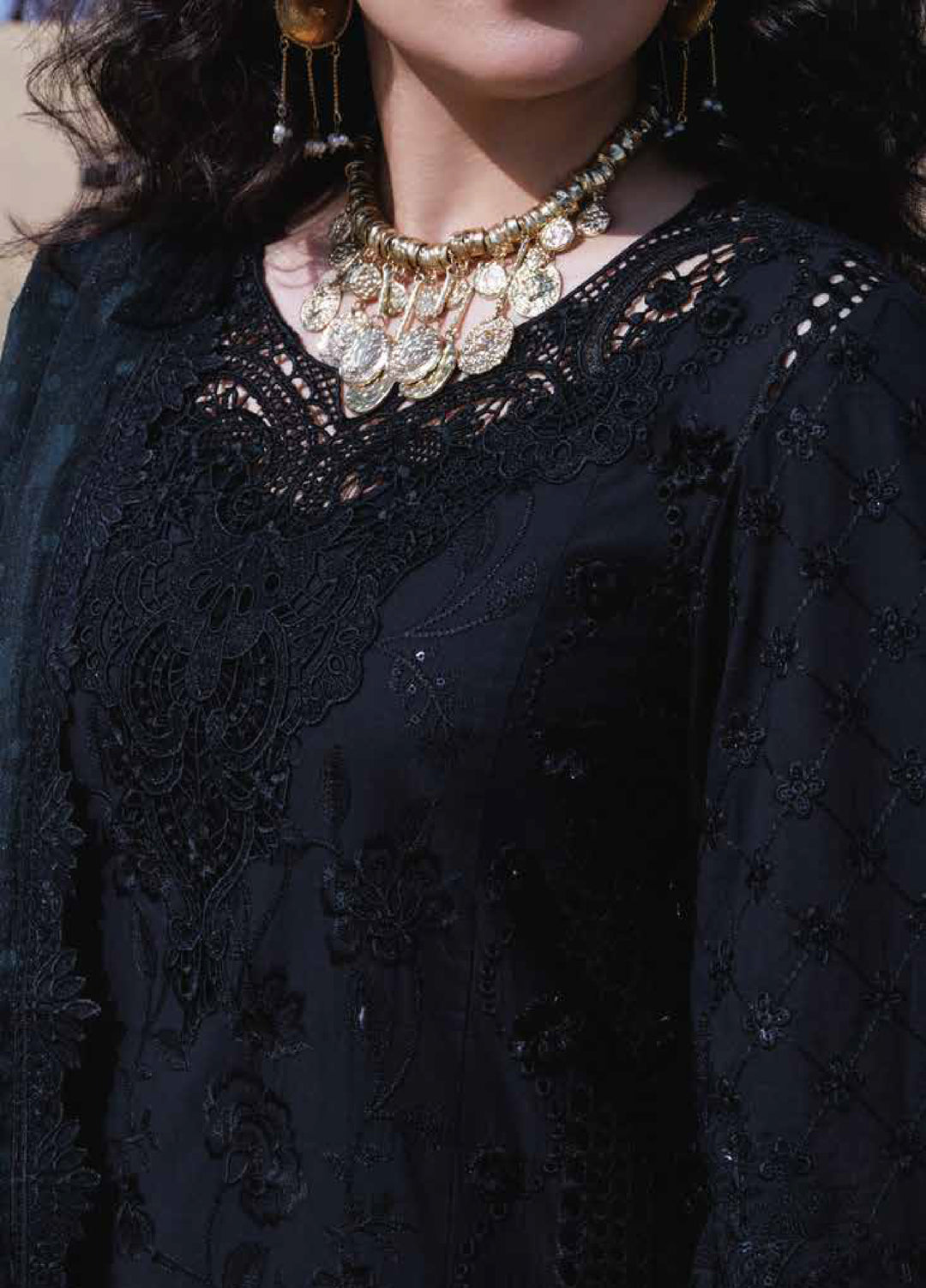 Aman by Nureh Unstitched Embroidered Luxury Lawn 3 Piece Suit NU26UA NE-233 - Festive Collection