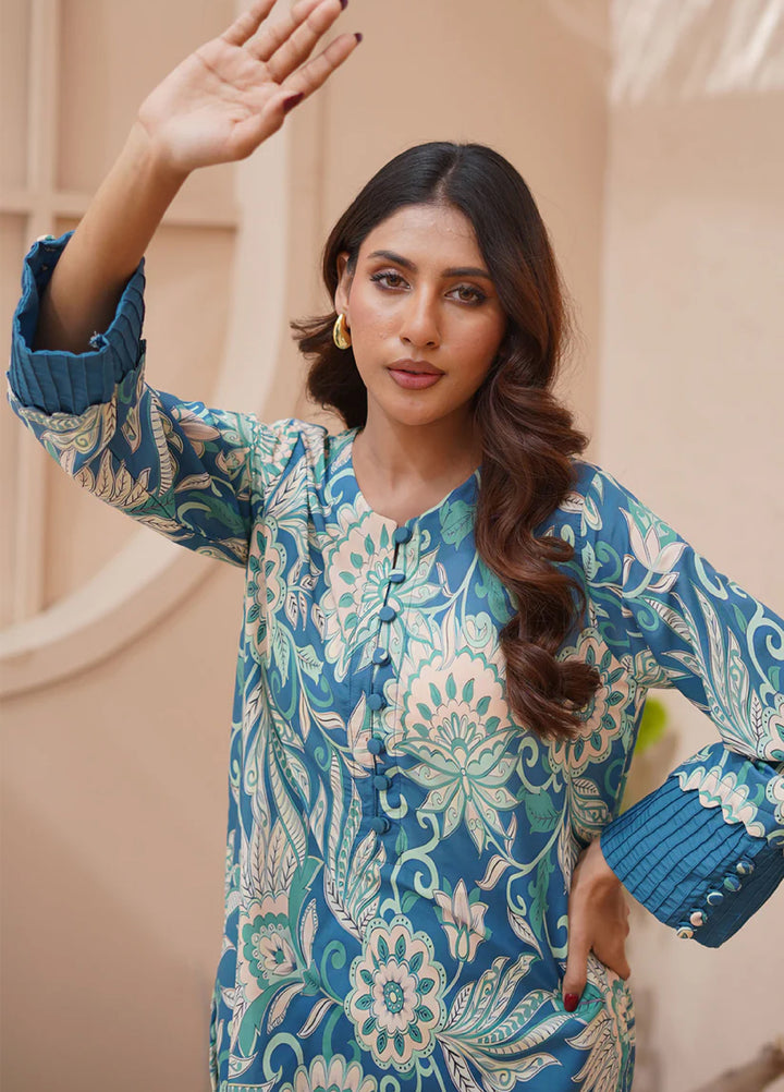 Nairah Women Pret Printed Cambric Suit NAH26PN Sea Green - Spring Collection