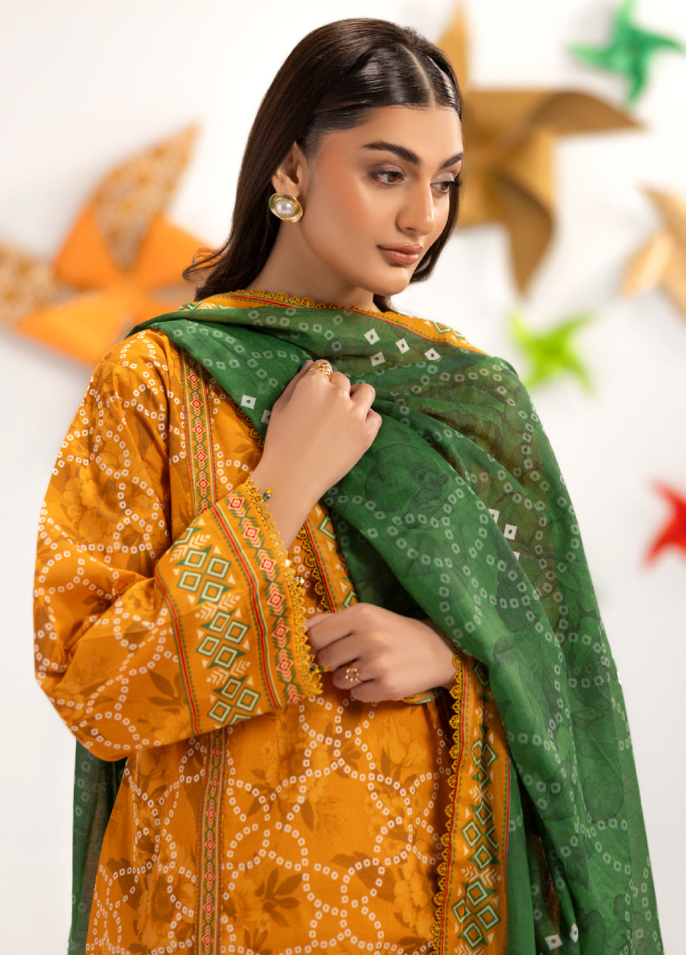 Coco Popup by Al Zohaib Unstitched Printed Lawn 3 Piece Suit AZ26UCP D-2 - Summer Collection