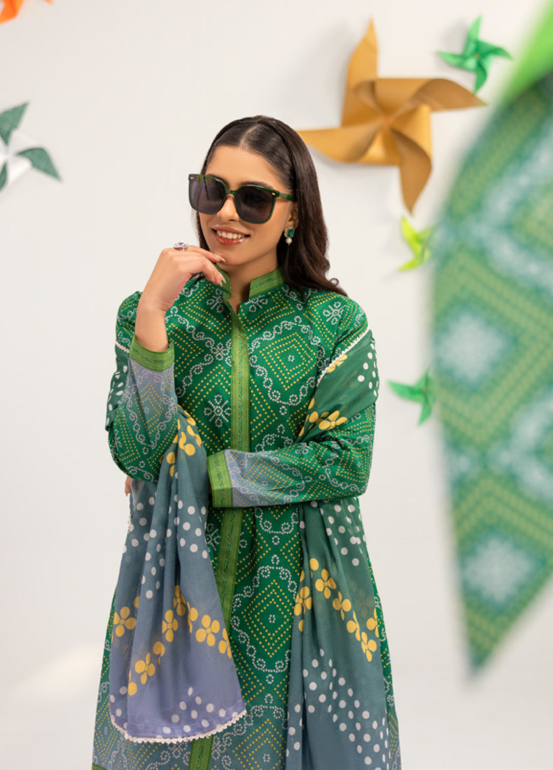 Coco Popup by Al Zohaib Unstitched Printed Lawn 3 Piece Suit AZ26UCP D-1 - Summer Collection