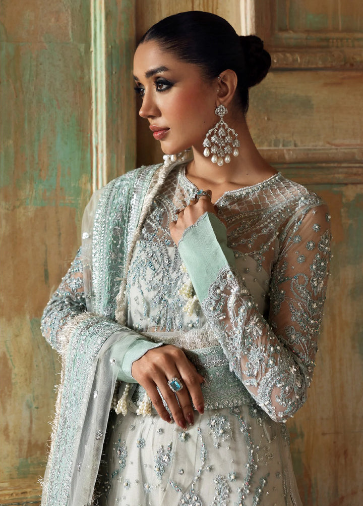Zyra Unstitched Embroidered Net 3 Piece Suit ZY26UW D-1 Sarosh - Wedding Collection