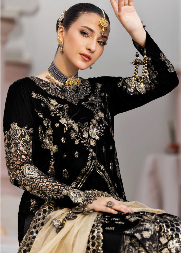Andaz E Makhmal by Zebtan Unstitched Velvet ZB25 ZAM-10 - Festive Collection