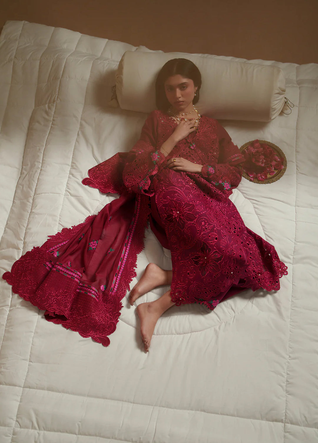 Mashriq by Bin Ilyas Unstitched Embroidered Lawn 3 Piece Suit BI26UML D113B - Festive Collection