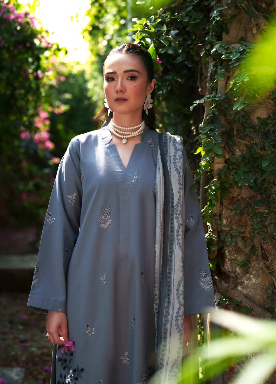 Golden Enara by Rashid Textiles Unstitched Embroidered Lawn 3 Piece Suit RT26ULG 3704 - Casual Collection