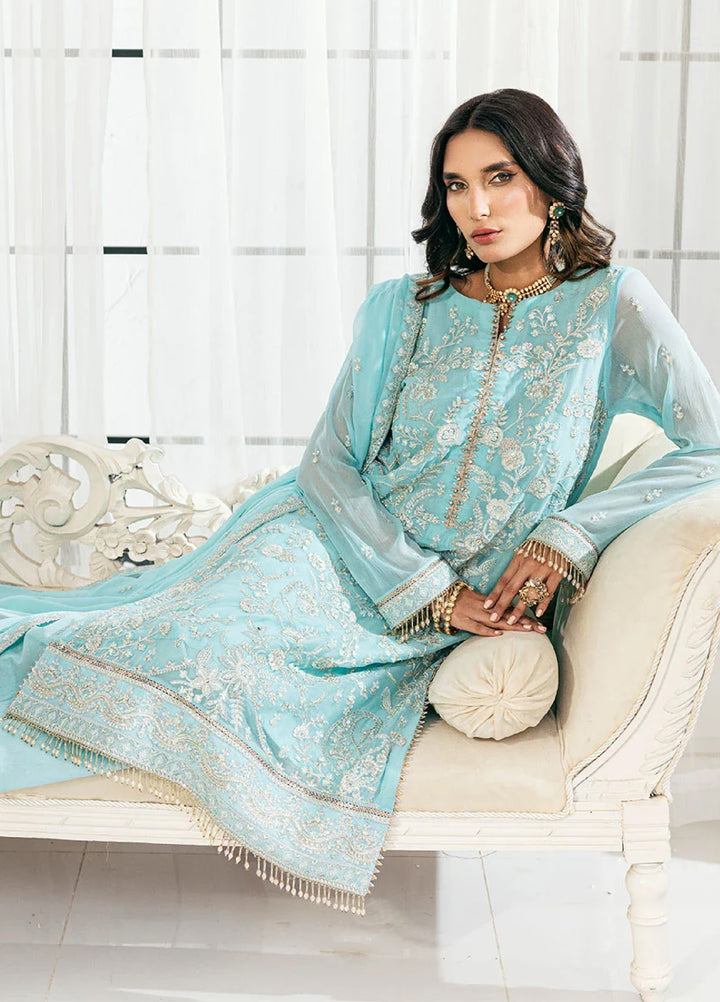 Signature by Salitex Embroidered Chiffon Suits Unstitched 3 Piece SUNS7CH043UT - Summer Collection