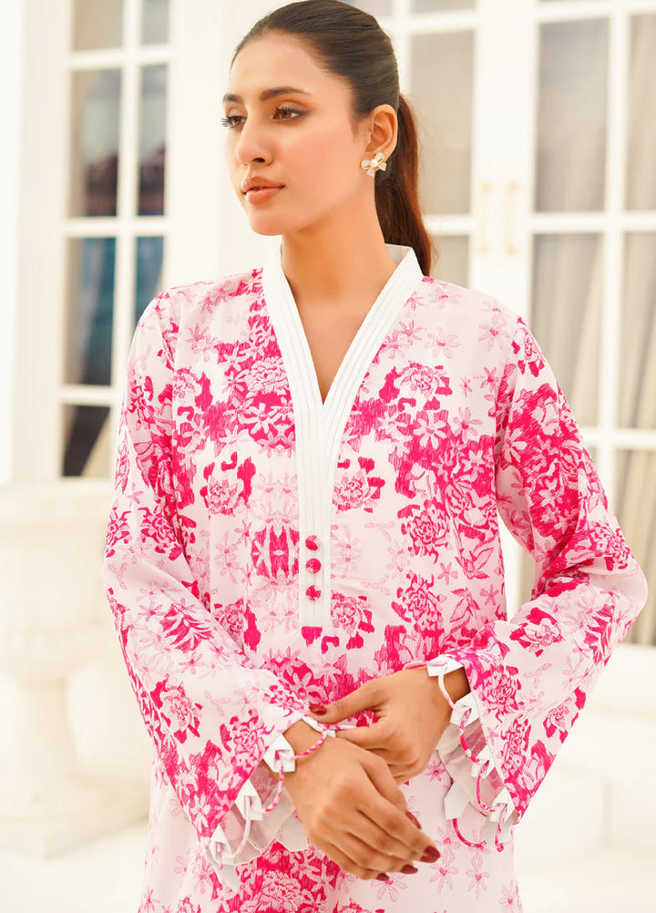 Nairah Women Pret Printed Arabic Lawn Suit NAH26PN Floral Blush - Spring Collection