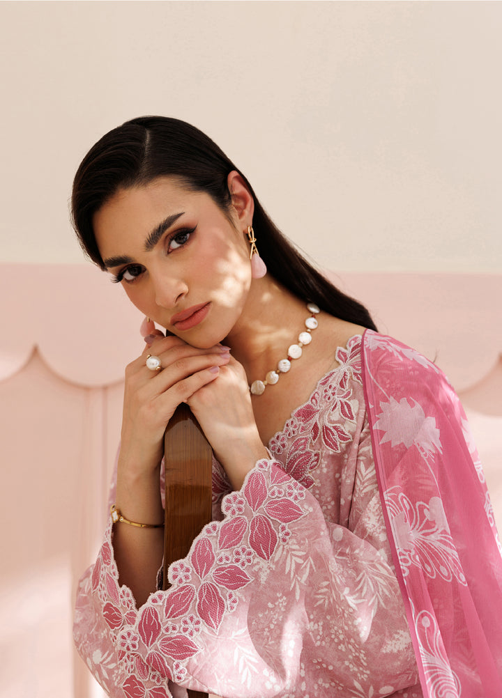 Azzal Unstitched Printed Lawn 3 Piece Suit AZL26UPL AZL-147 - Summer Collection
