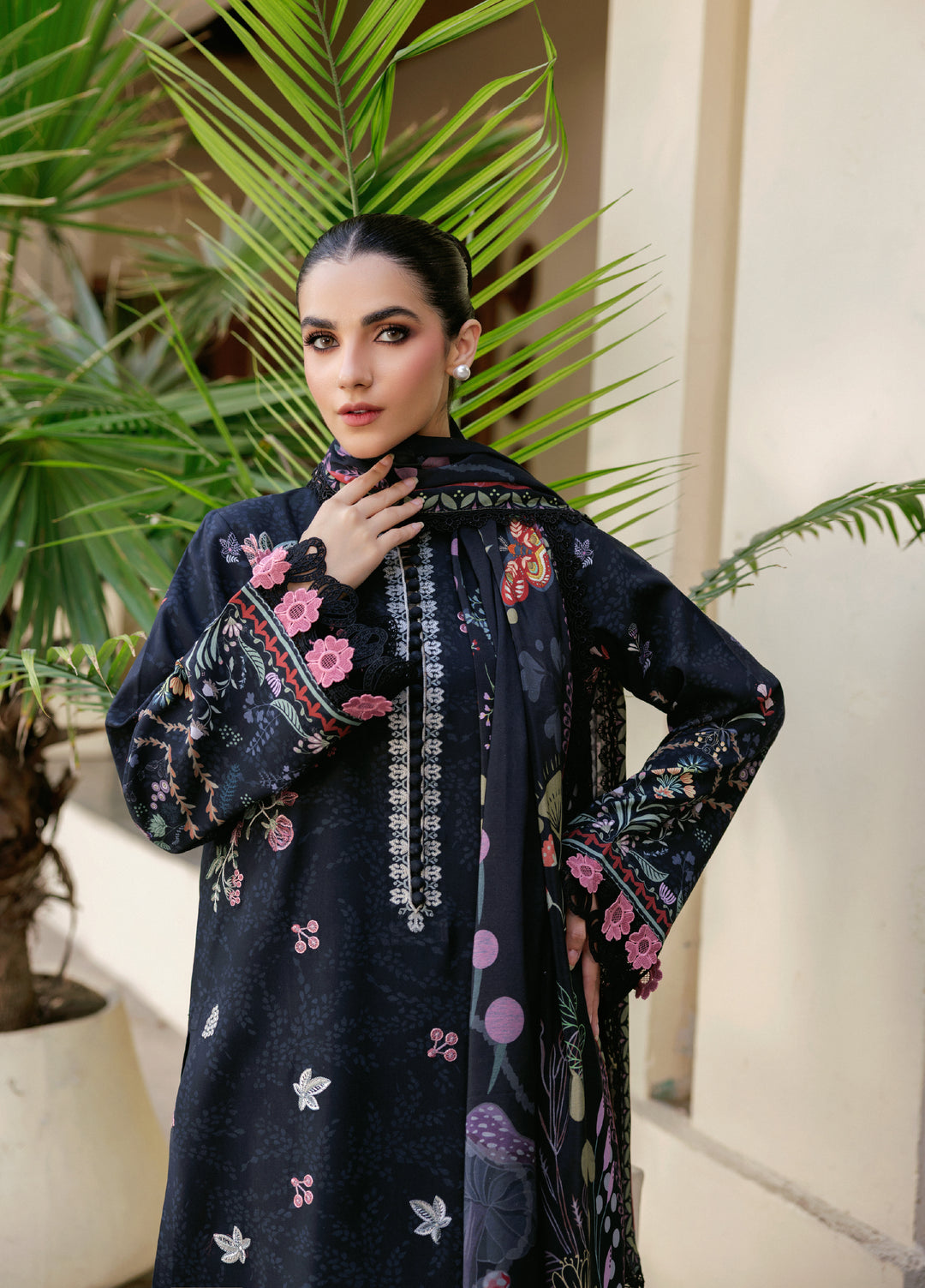 Zync by Florent Whispers Unstitched Embroidered Modal 3 Piece FL25WW FL-3B - Winter Collection