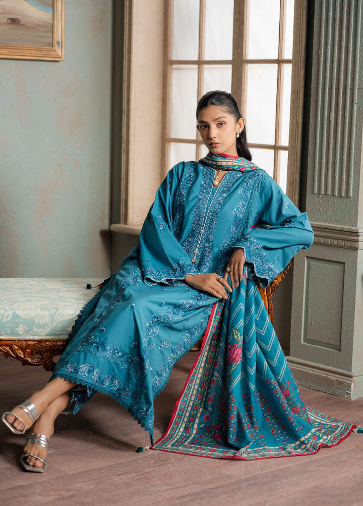 Zellbury Unstitched Embroidered Jacquard 3 Piece Suit ZB26UVIII WUS26E30588 - Casual Collection