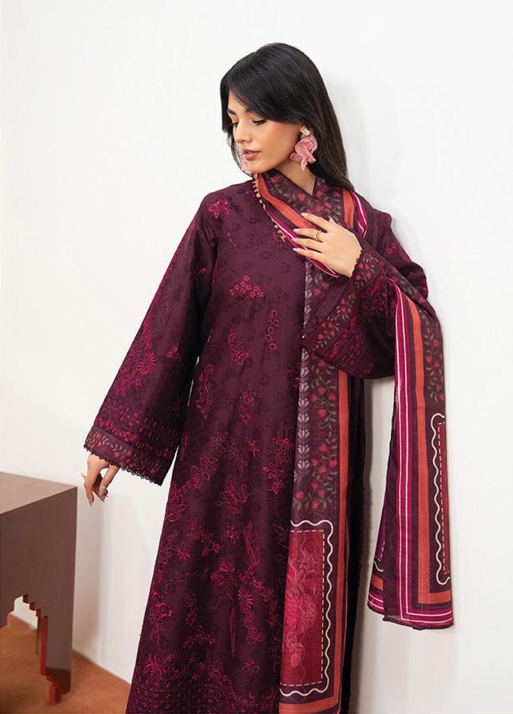 Namah by Xenia Formals Unstitched Embroidered Jacquard Lawn 3 Piece Suit XF26UNL Oceya 03 - Festive Collection