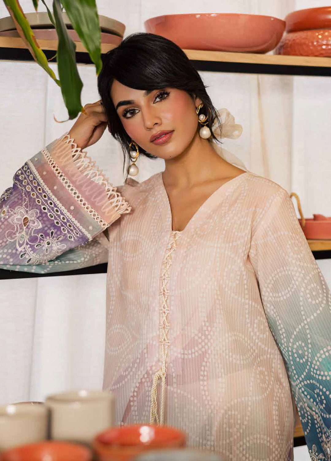 Ballerina by Nureh Unstitched Printed Chikankari Lawn 3 Piece Suit NU26UBL NU2-200 - Summer Collection