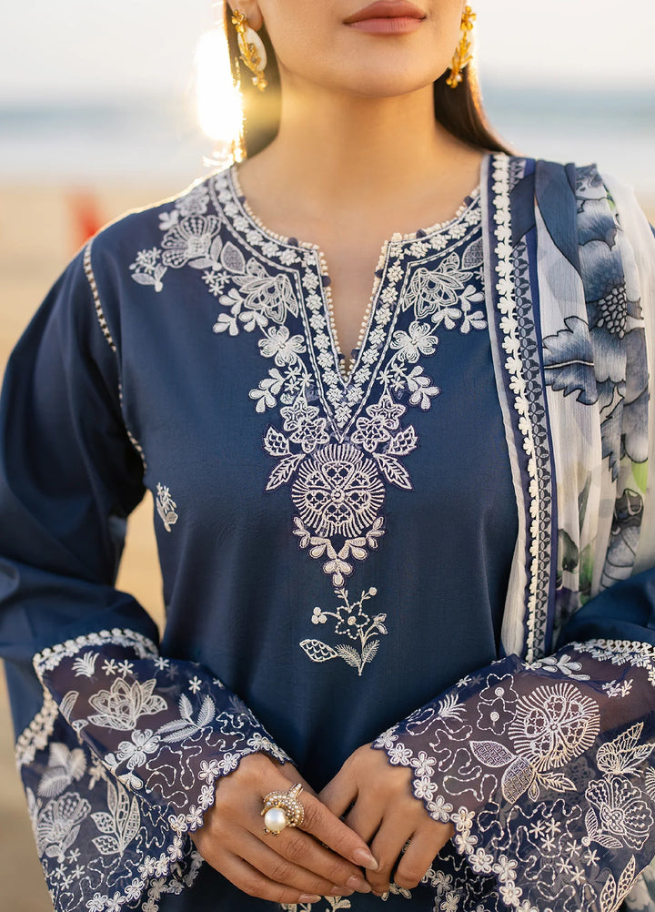 Afsanah by Seran Unstitched Embroidered Lawn 3 Piece Suit SN26UAVII D9-NAYLA - Summer Collection