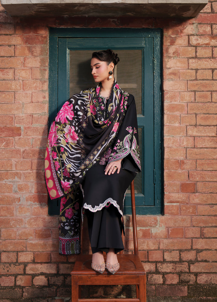 Fiona by Mahnur Unstitched Embroidered Lawn 3 Piece Suit MN26UFL F-09 - Summer Collection
