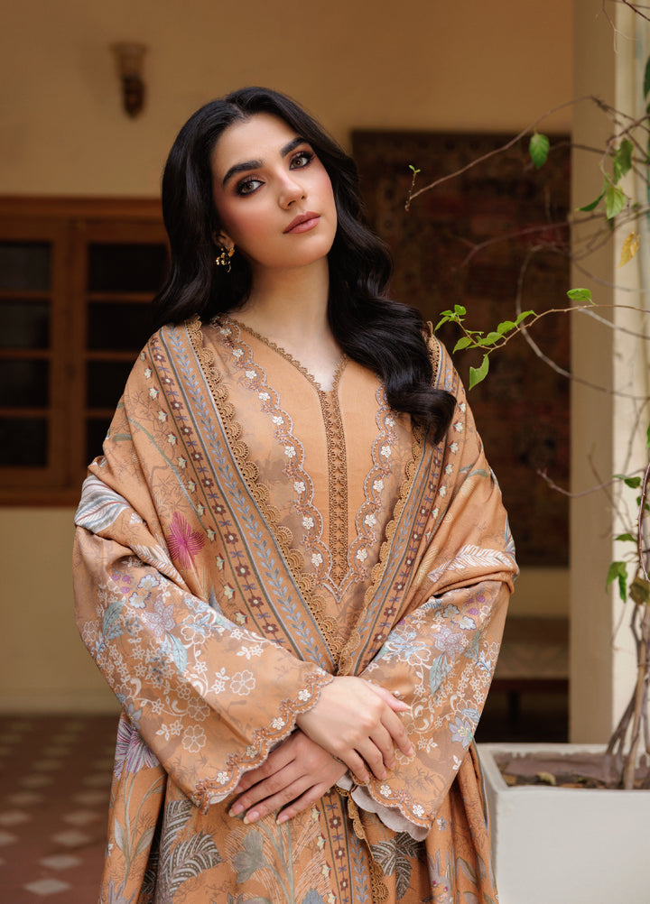 Zync by Florent Whispers Unstitched Embroidered Modal 3 Piece FL25WW FL-1B - Winter Collection