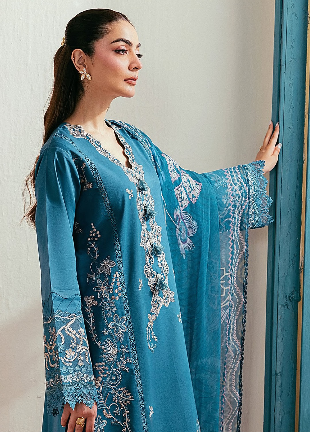 Zync by Florent Unstitched Embroidered Lawn 3 Piece Suit FL26ULZ FZ-4A - Summer Collection