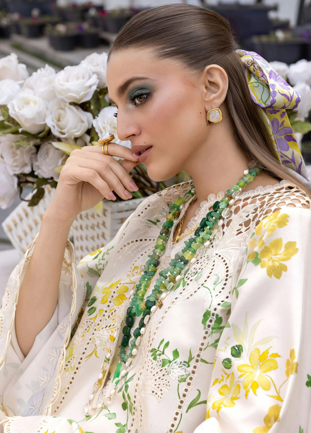 Flow by Crimson Unstitched Embroidered Lawn 3 Piece Suit CR26UFL D4 A-Opal - Festive Collection