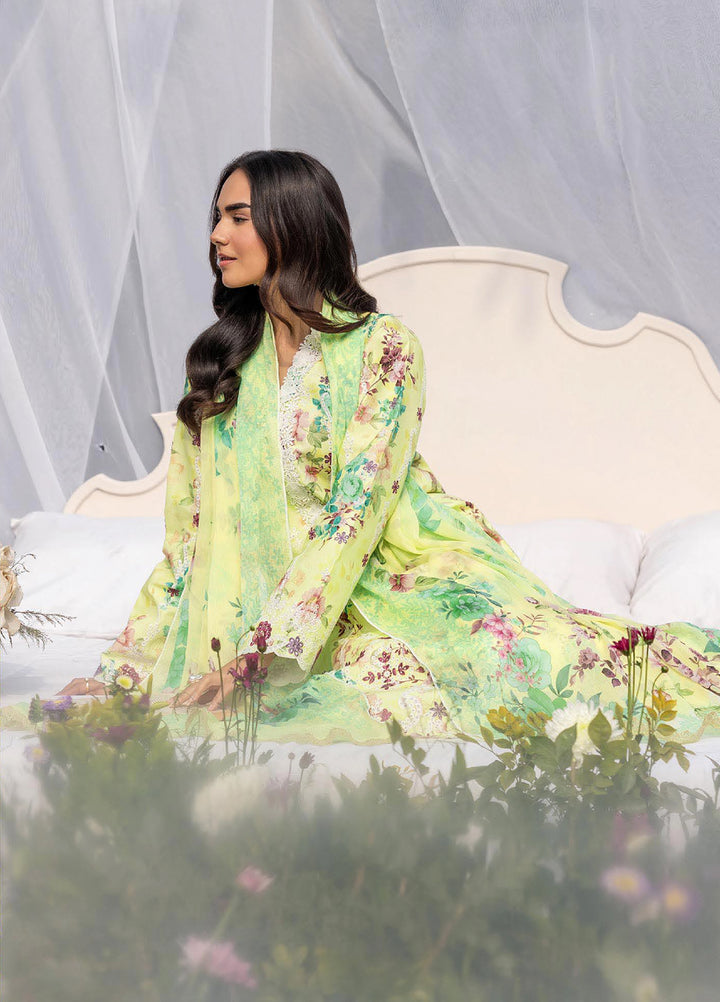 Summer Printkari Exclusive by RajBari Unstitched Embroidered Lawn 3 Piece Suit RB26USP D-01 - Casual Collection