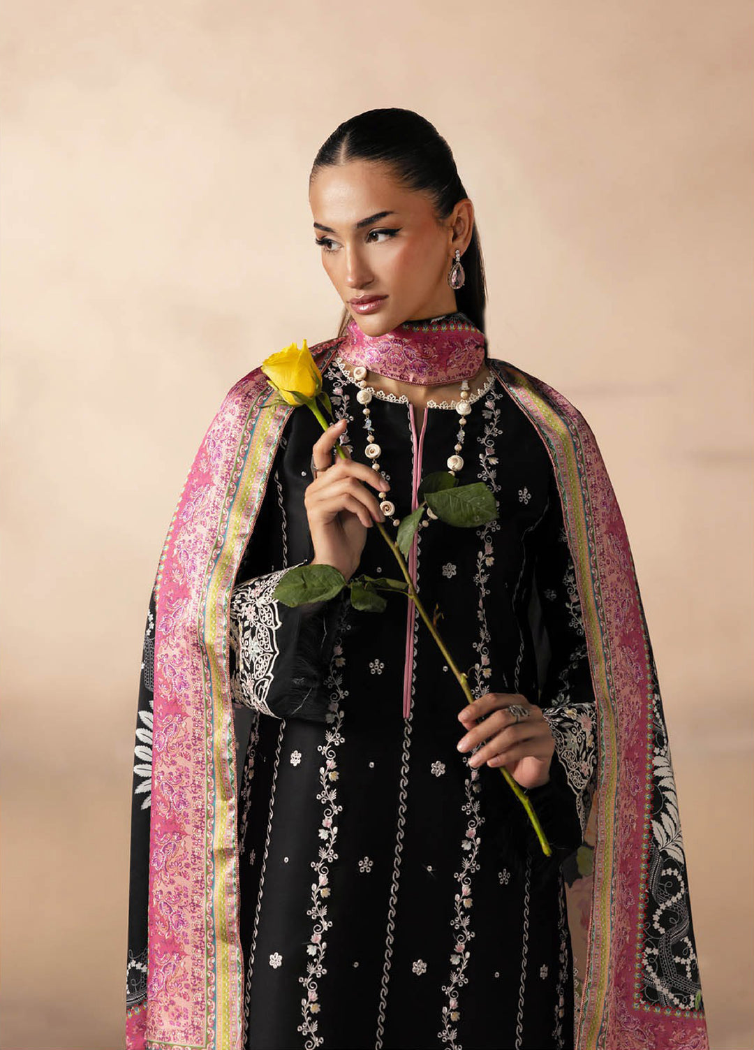 Sareen by Rajbari Unstitched Premium Viscose Chikankari 3 Piece RB25SC D-05 - Winter Collection