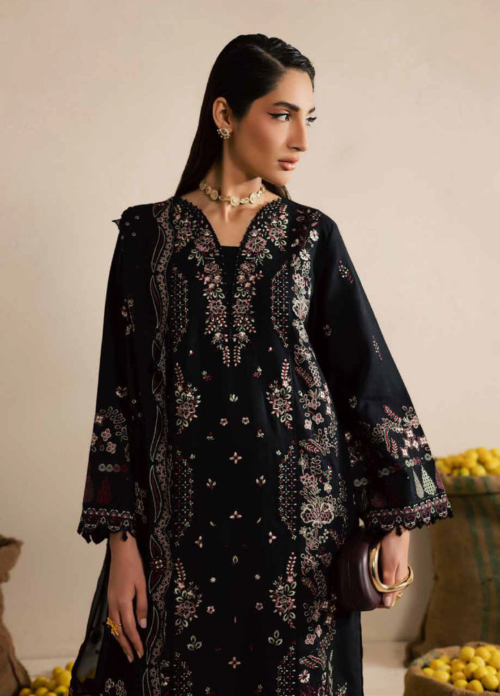 Nureh Exclusive Unstitched Lawn Karandi Embroidered 3 Piece Suit NU26UE NE-221 - Spring Collection