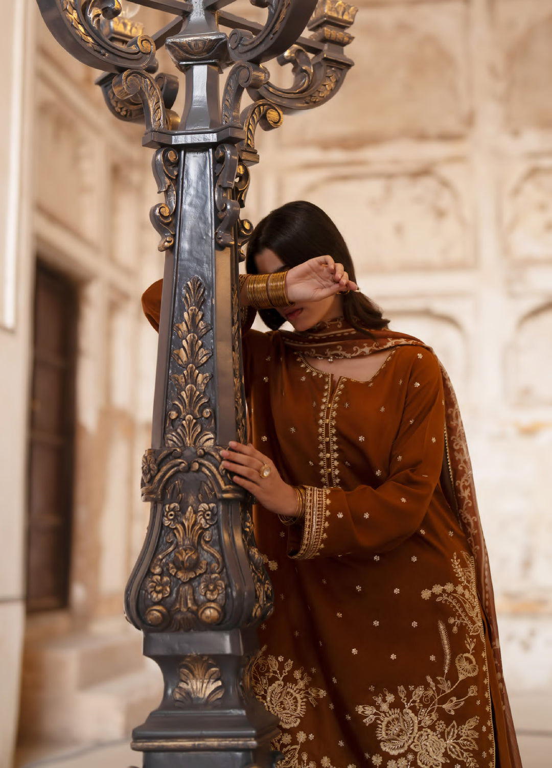 Darbar by Casuallite Pret Embroidered Silk Viscose 3 Piece Suit CSL26PDD-02 - Festive Collection