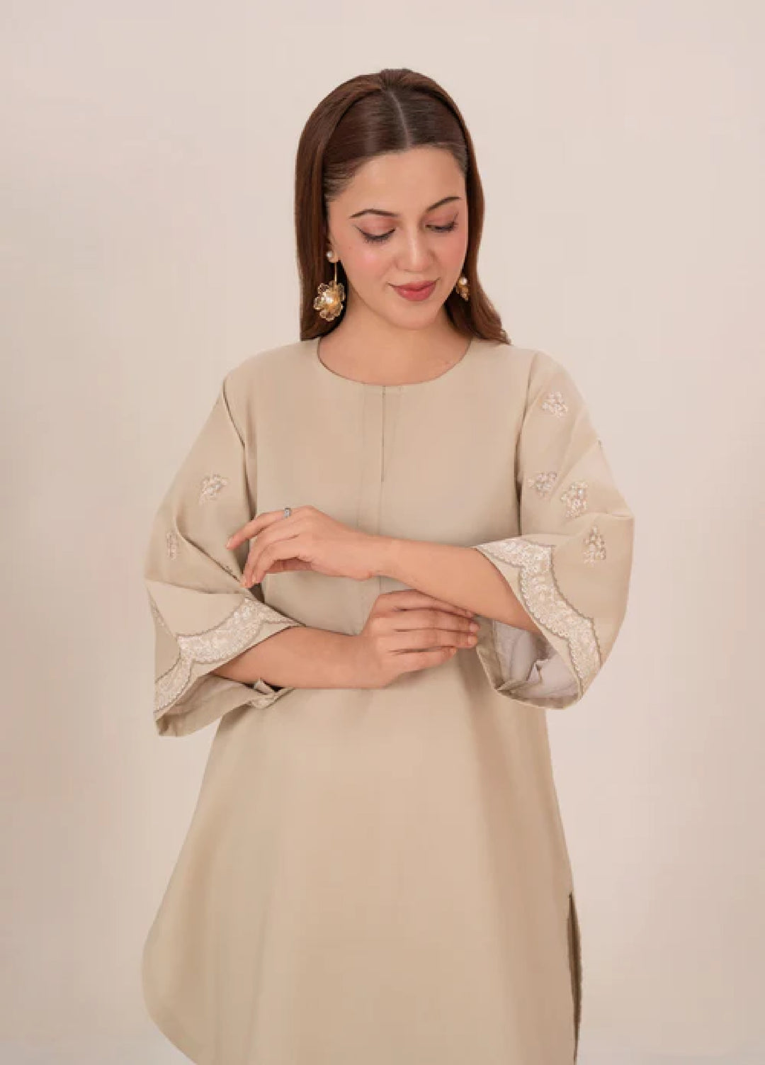 The Basic by Chandan Nagri Women Pret Co Ord Set Lawn Solids 2 Piece Aira - Summer Collection