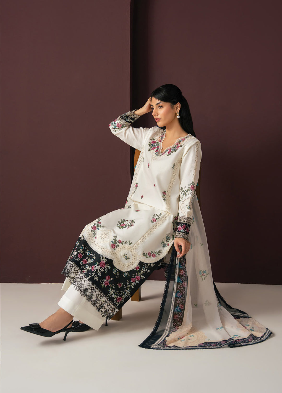 Namah by Xenia Formals Unstitched Embroidered Lawn 3 Piece Suit XF26UNL 08 - ECLIPSE - Festive Collection