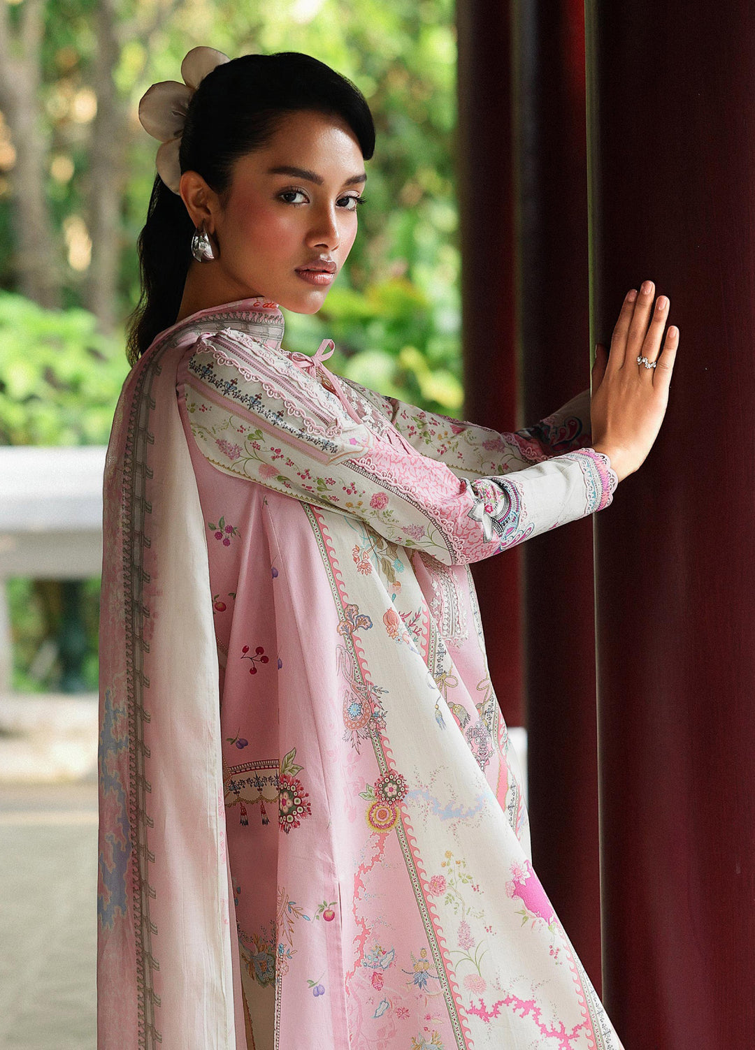 Q Prints by Qalamkar Unstitched Lawn Printed 3 Piece Suit QLK26QP Elara - Summer Collection