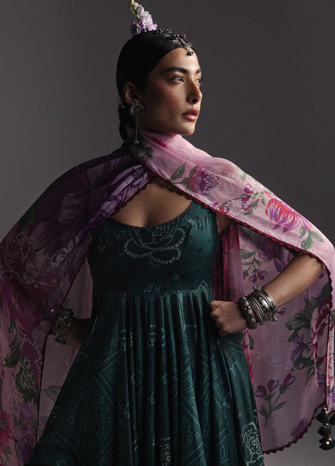 Anarkali by Zara Shahjahan Unstitched Embroidered Lawn 3 Piece Suit ZS26UAL D-04 NAYAB - Eid Collection