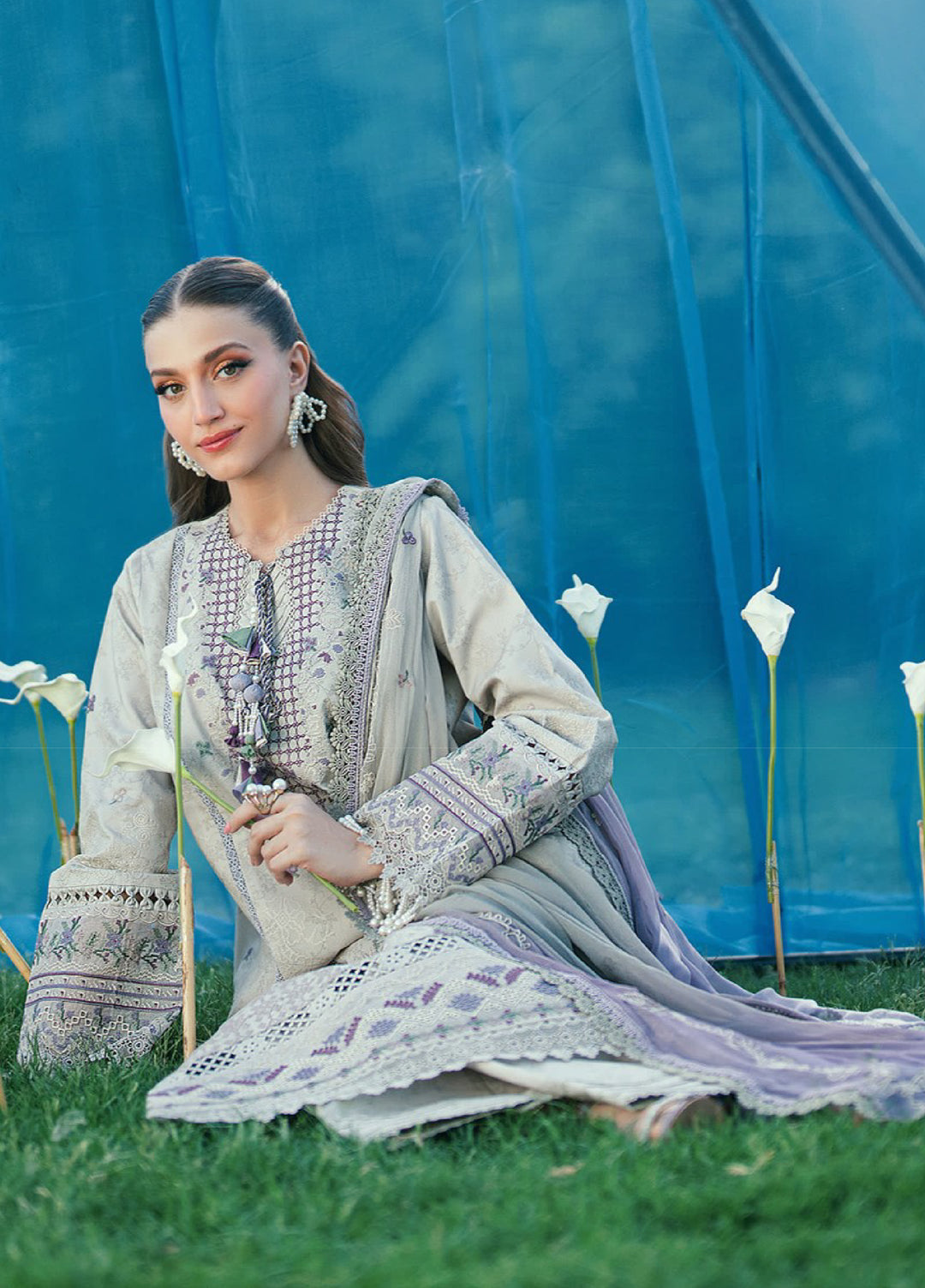 Florent Unstitched Embroidered Lawn 3 Piece Suit FL26ULE FEF-6B - Eid Collection