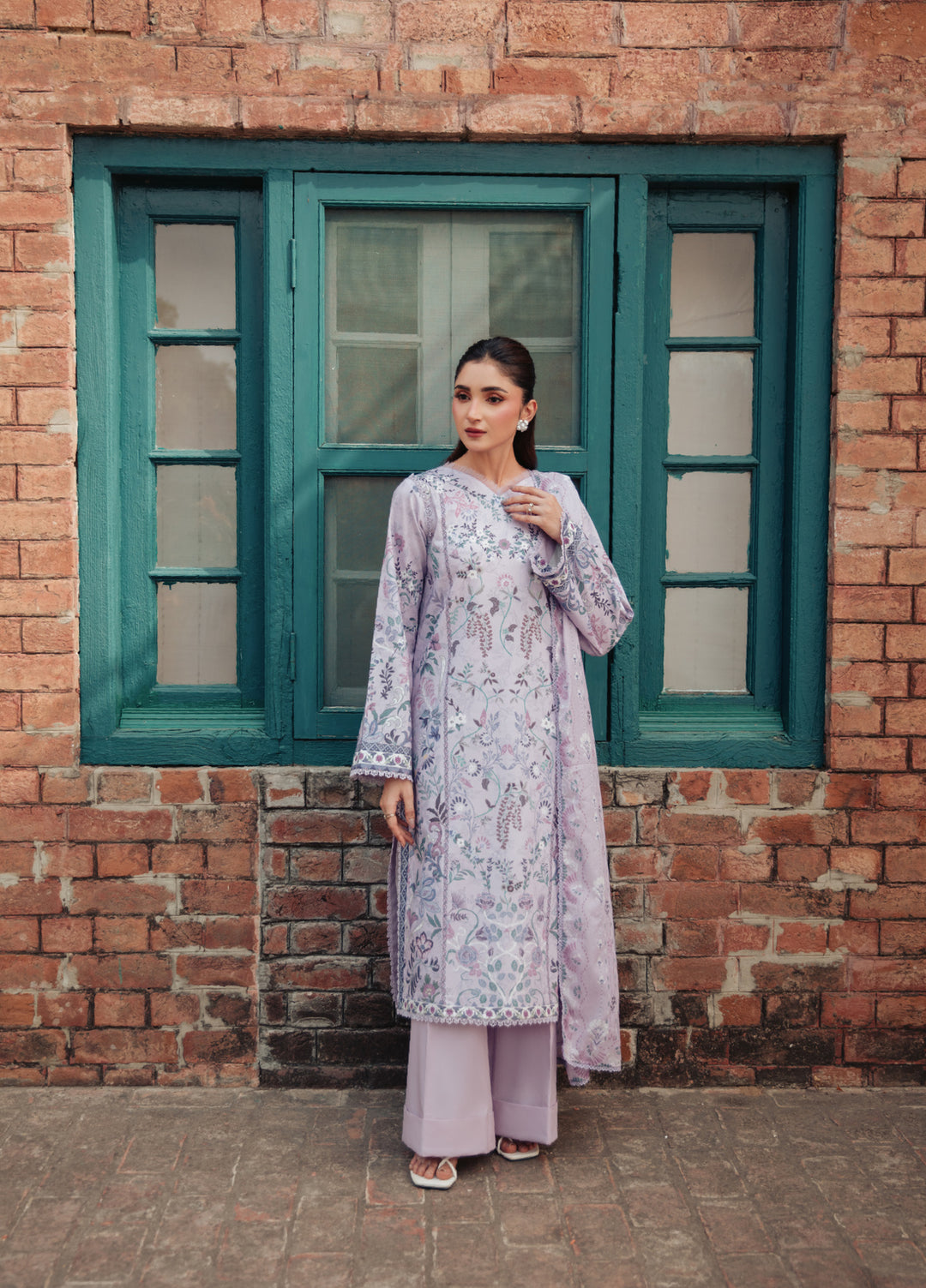 Zync by Florent Unstitched Printed Lawn 3 Piece Suit FL26ULE FZ-10 - Eid Collection