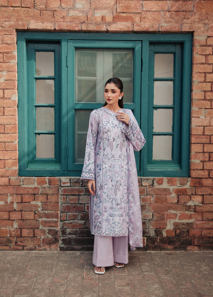 Zync by Florent Unstitched Printed Lawn 3 Piece Suit FL26ULE FZ-10 - Eid Collection