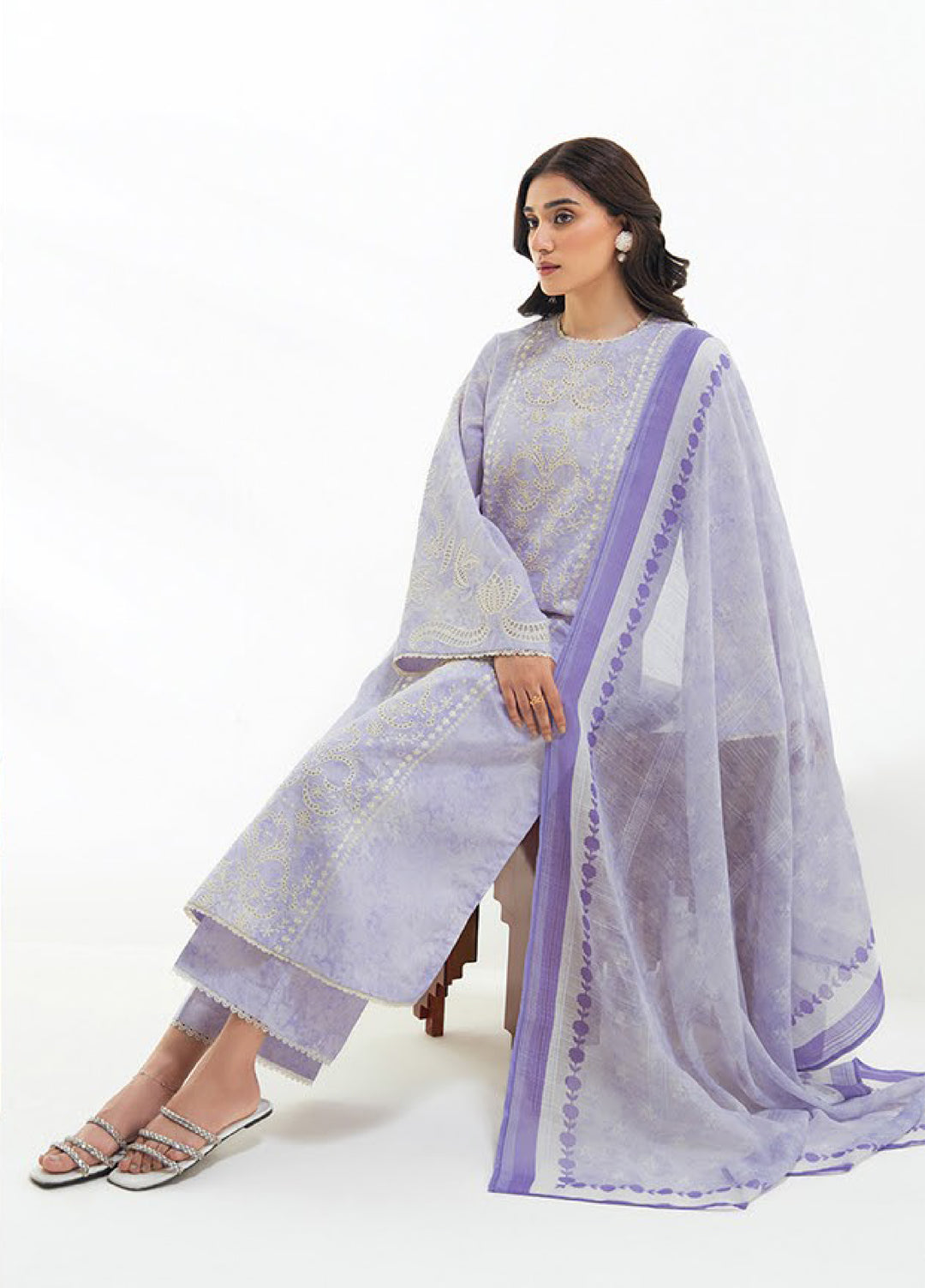 Namah by Xenia Formals Unstitched Embroidered Lawn 3 Piece Suit XF26UNL 06 - Amzin - Festive Collection