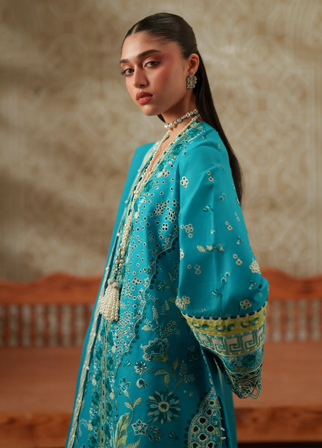 Mashriq by Bin Ilyas Unstitched Embroidered Lawn 3 Piece Suit BI26UML D116B - Festive Collection