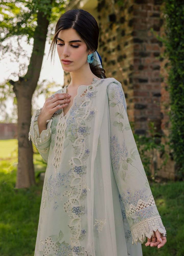 Lily May by Nureh Unstitched Embroidered Lawn 4 Piece Suit NU26ULL NE-262 - Eid Collection